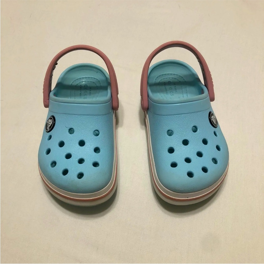 Kids Crocs C8 Light Blue/Pink